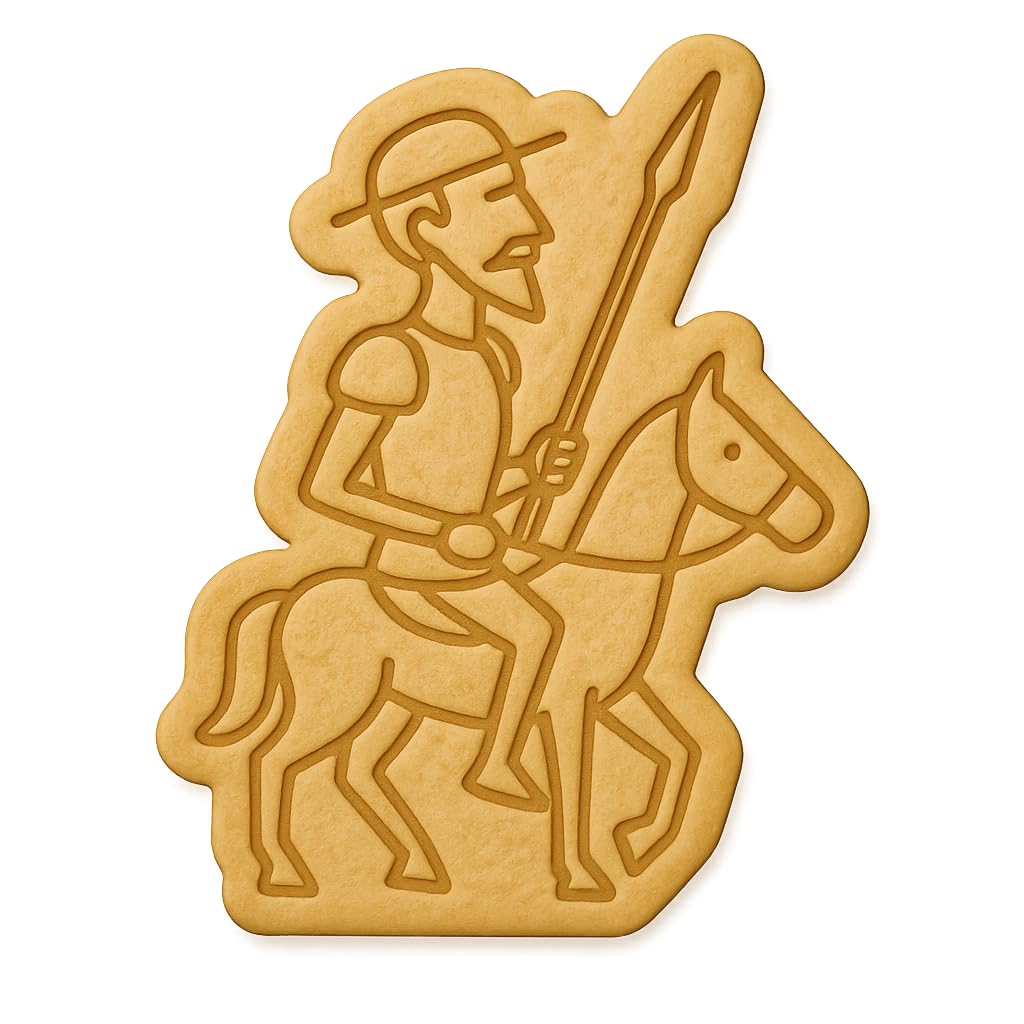 Don Quixote Knight Cookie Cutter - 4x3" Premium Creative Design