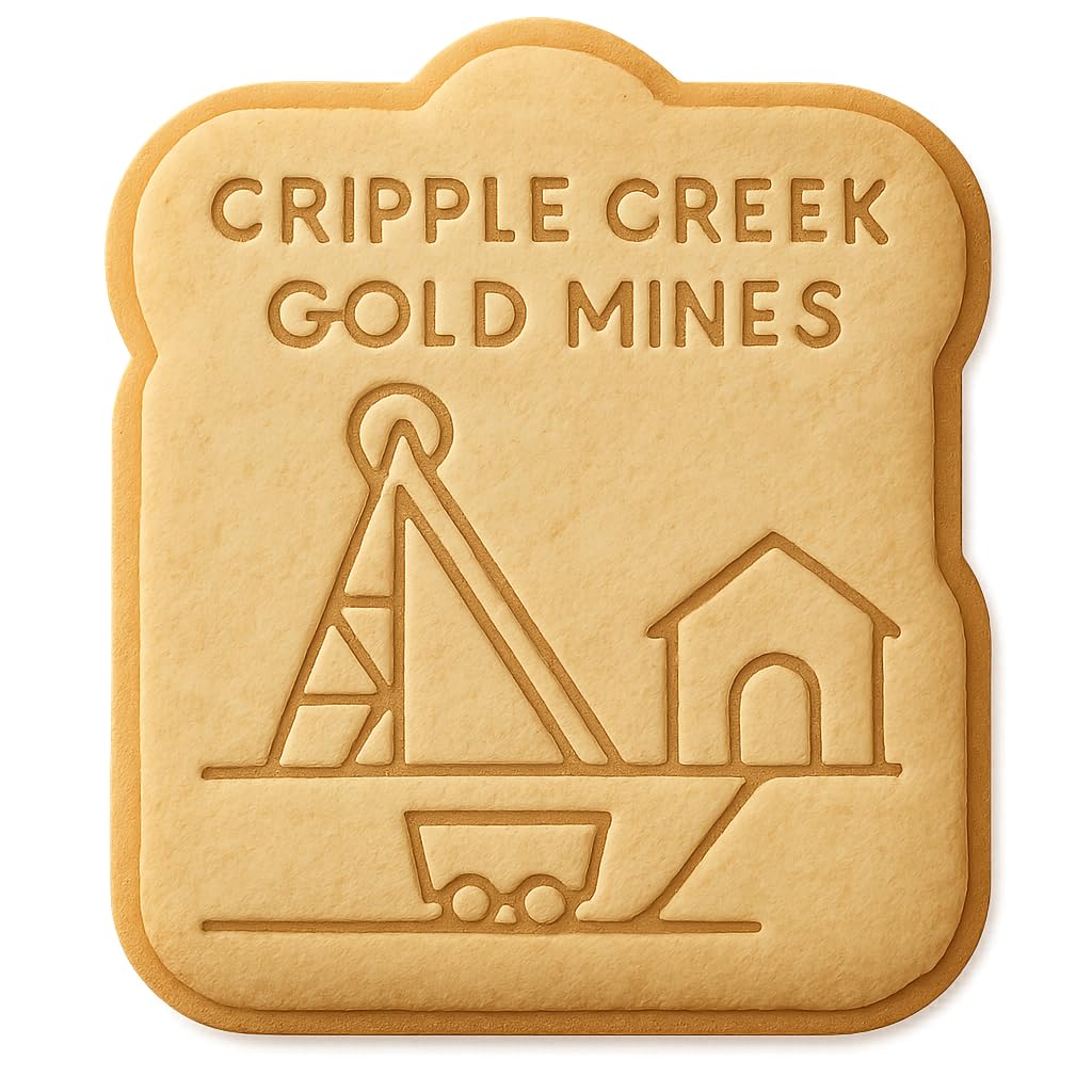 Cripple Creek Gold Mine Cookie Cutter - 4x3.8" Premium Baking Tool