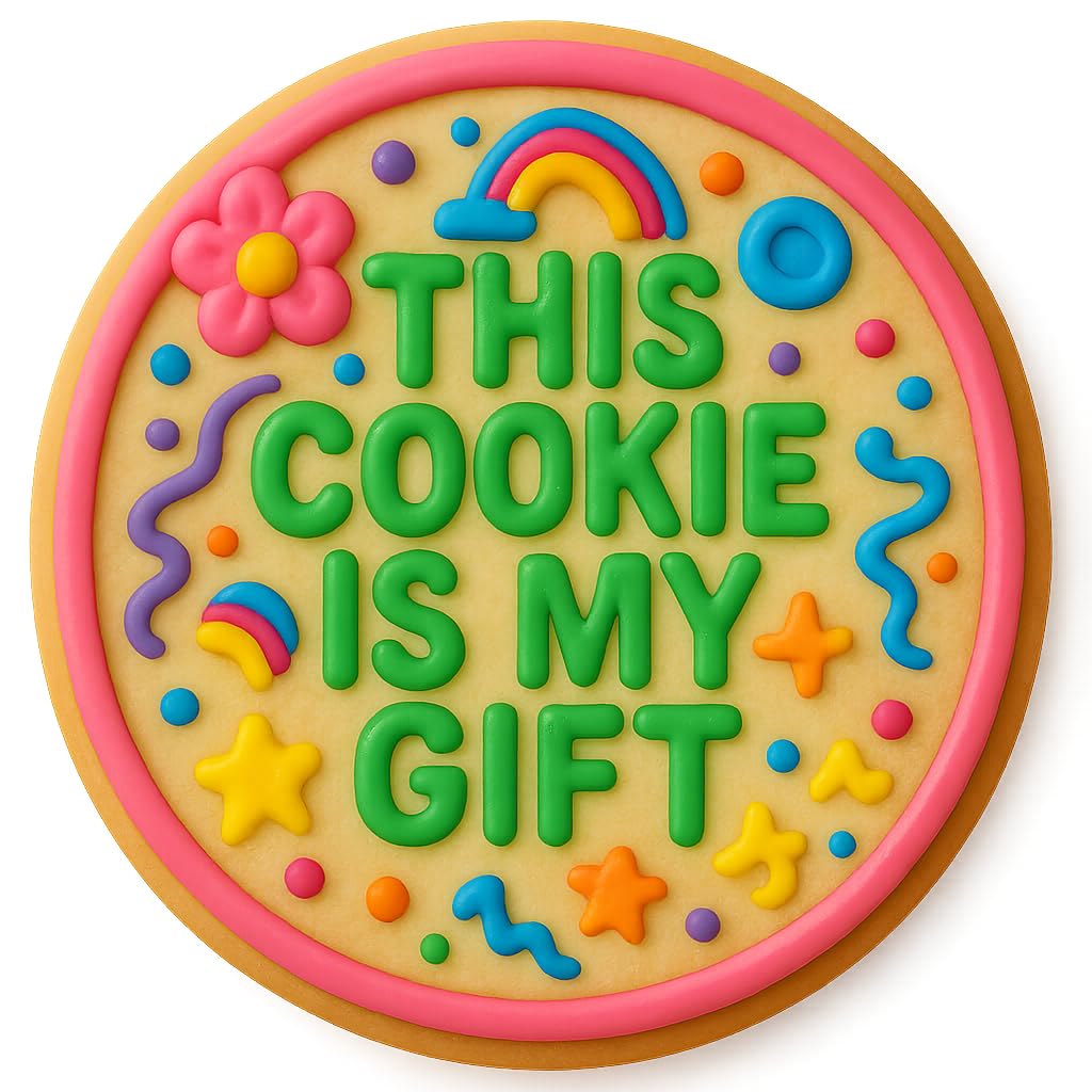 Funny Gift Message Cookie Cutter & Stamp for Baking Fondant Clay Embosser Gifts