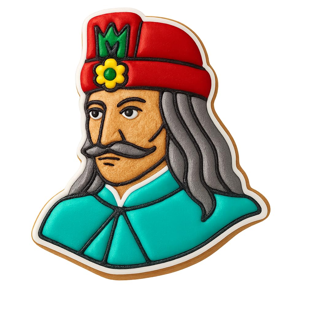 Vlad III Drăculea Cookie Cutter - 4x3.4" Premium Vampire Baking Fun