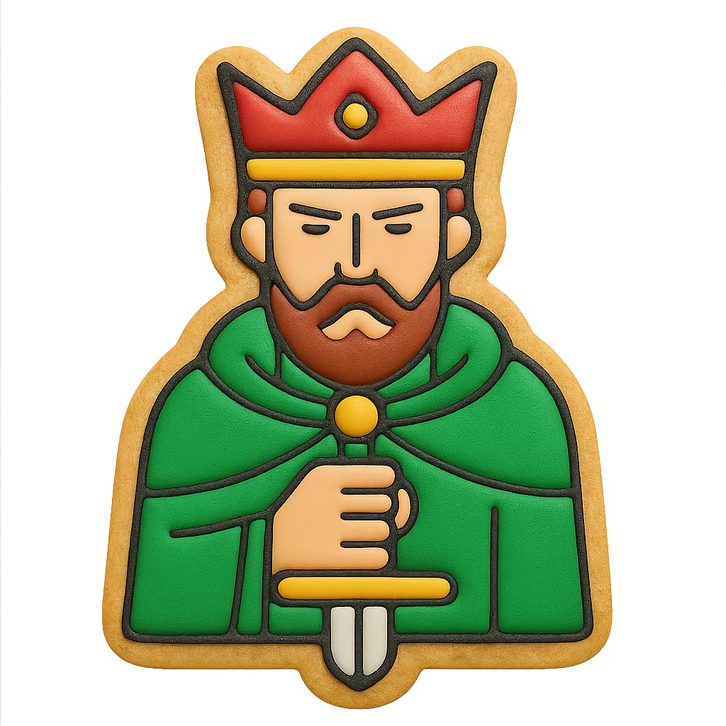 Legendary King Arthur Cookie Cutter - 4x3" Fun Kids Birthday Party Baking