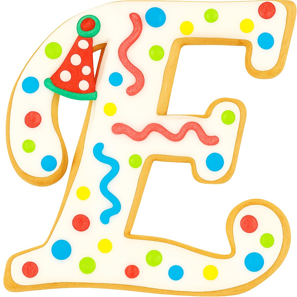 Fancy Cursive Letter Cookie Cutter - 4" Tall Alphabet Baking Mold (Random Color)