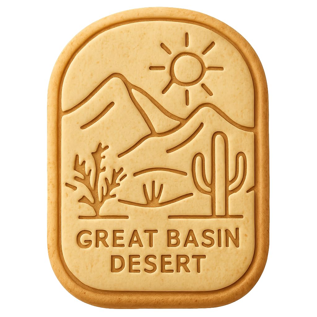 Great Basin Desert Landscape Cookie Cutter - 4x3" Premium Baking Fun