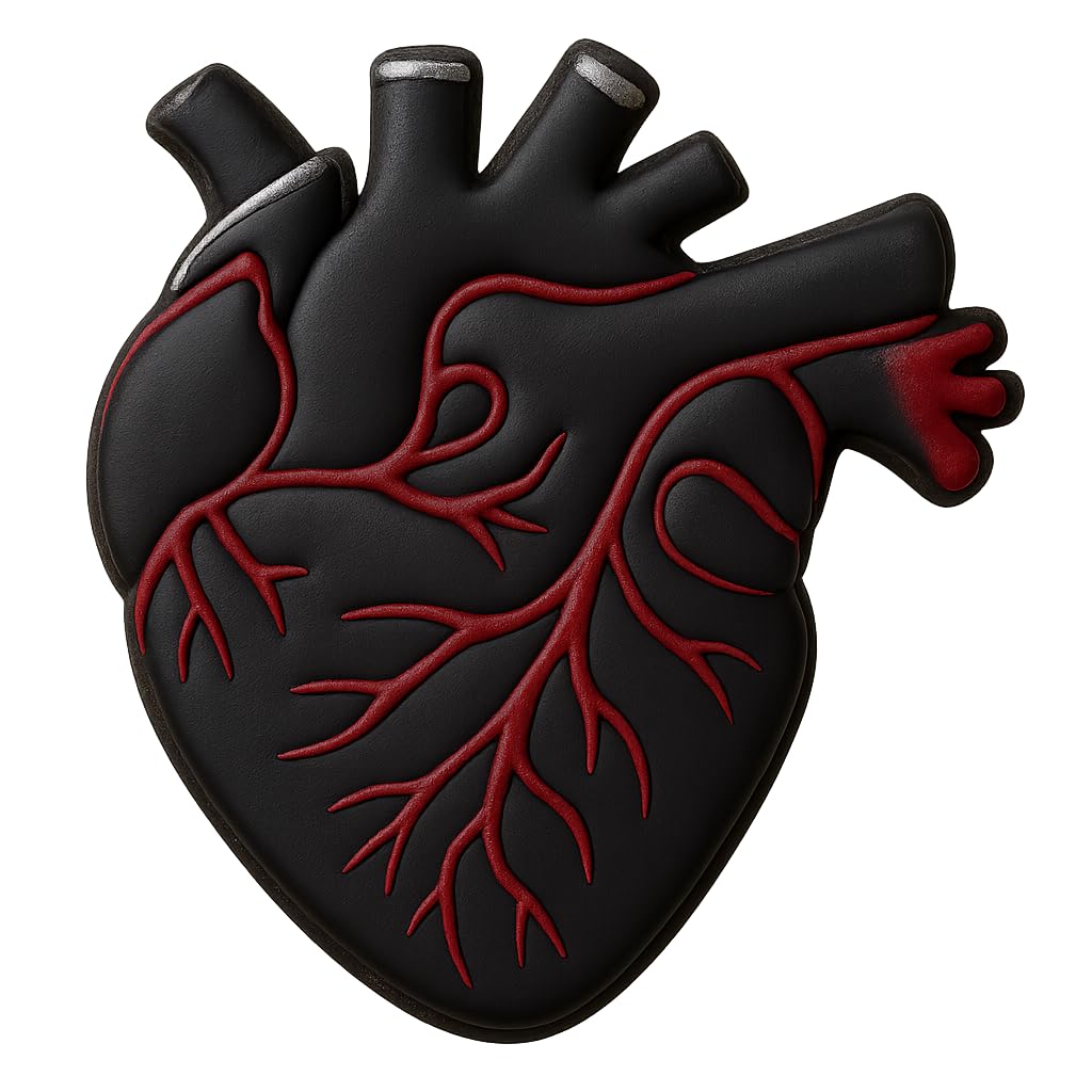 Mighty Gadget Anatomical Human Heart Cookie Cutter & Stamp - 4x3.48", Realistic Medical Design for Science Lovers (Random Color)