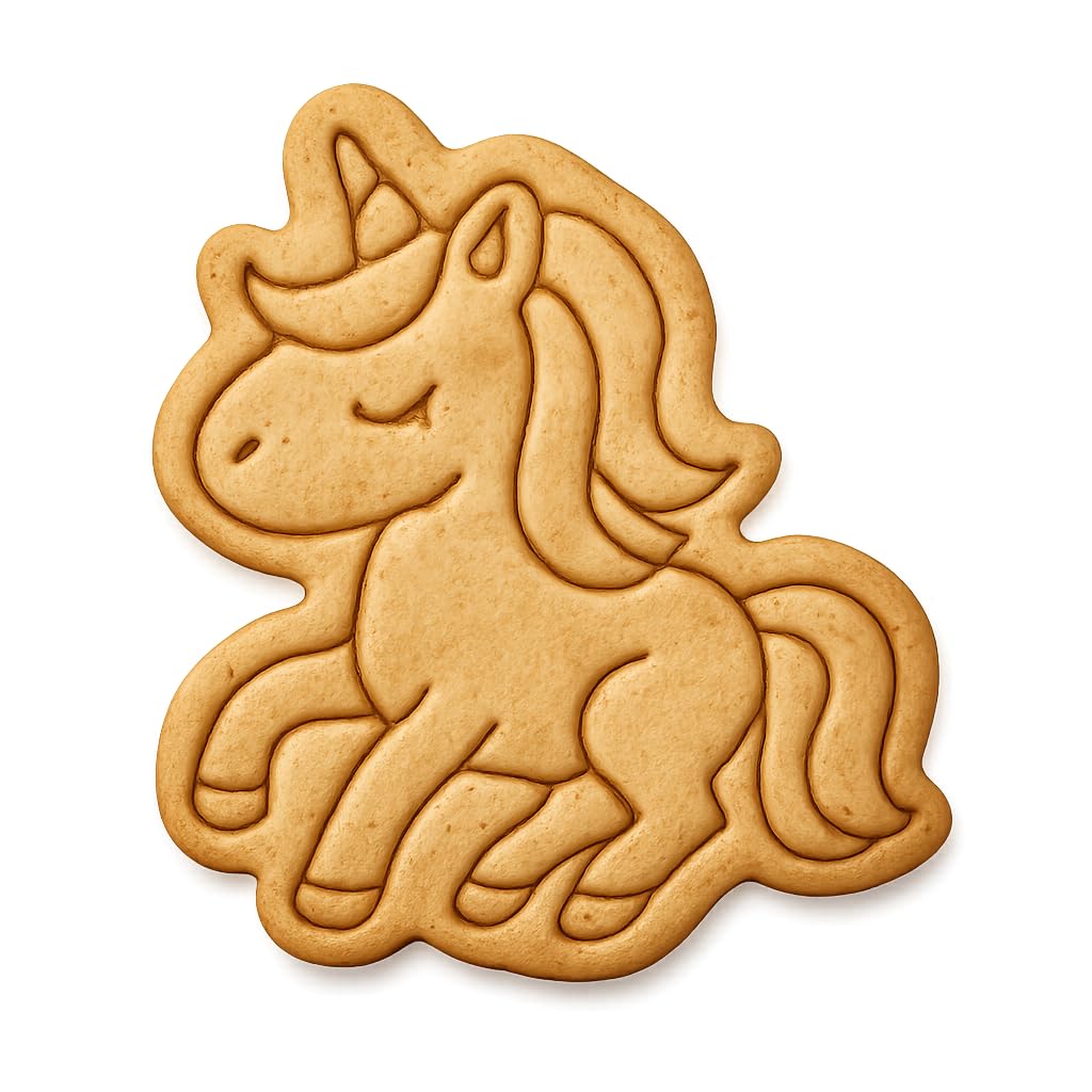 Enchanting Unicorn Cookie Cutter - 4x3.2" Fun Kids Baking Set Delight