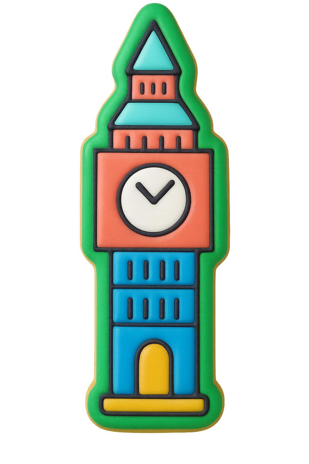 British Big Ben Cookie Cutter - 4x1.3" Professional Kitchen Quality