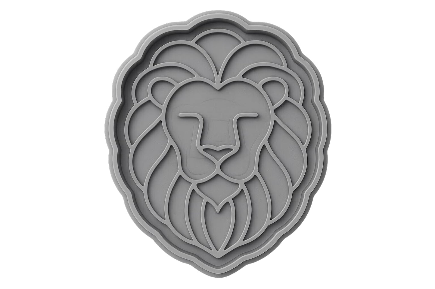 Majestic Mane Lion Cookie Cutter-4x3.5" Creative Kitchen Baking Tool
