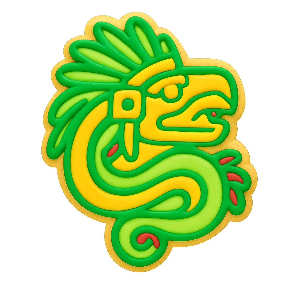 Kukulkan Aztec Serpent Cookie Cutter - 4x3.25" Creative Baking Set
