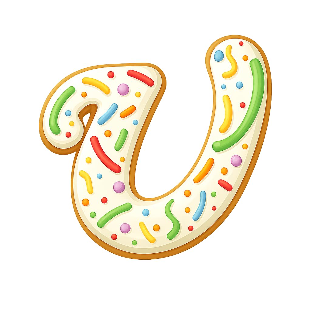 Fancy Cursive Letter Cookie Cutter - 4" Tall Alphabet Baking Mold (Random Color)