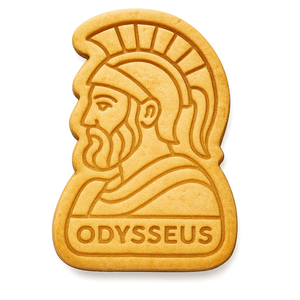 Odysseus Warrior Cookie Cutter - 4x2.8" Premium Kitchen Baking Tool