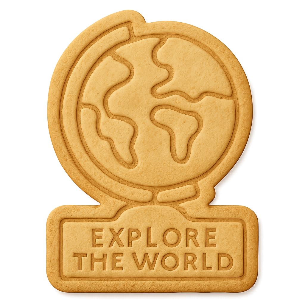 Explore the World Globe Cookie Cutter 4x5.3" Creative Baking Design