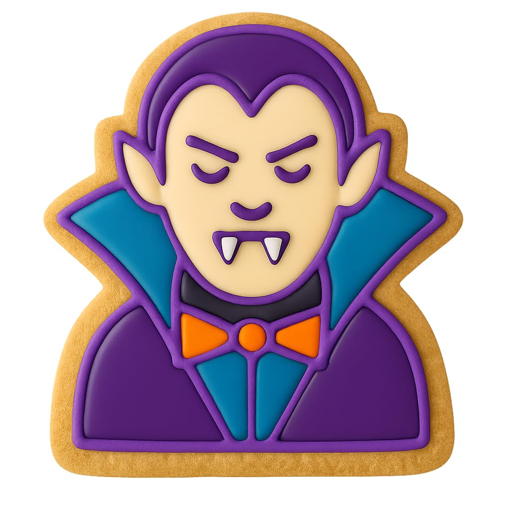 Count Dracula Cookie Cutter - 4x3.5" Fun Halloween Baking Design