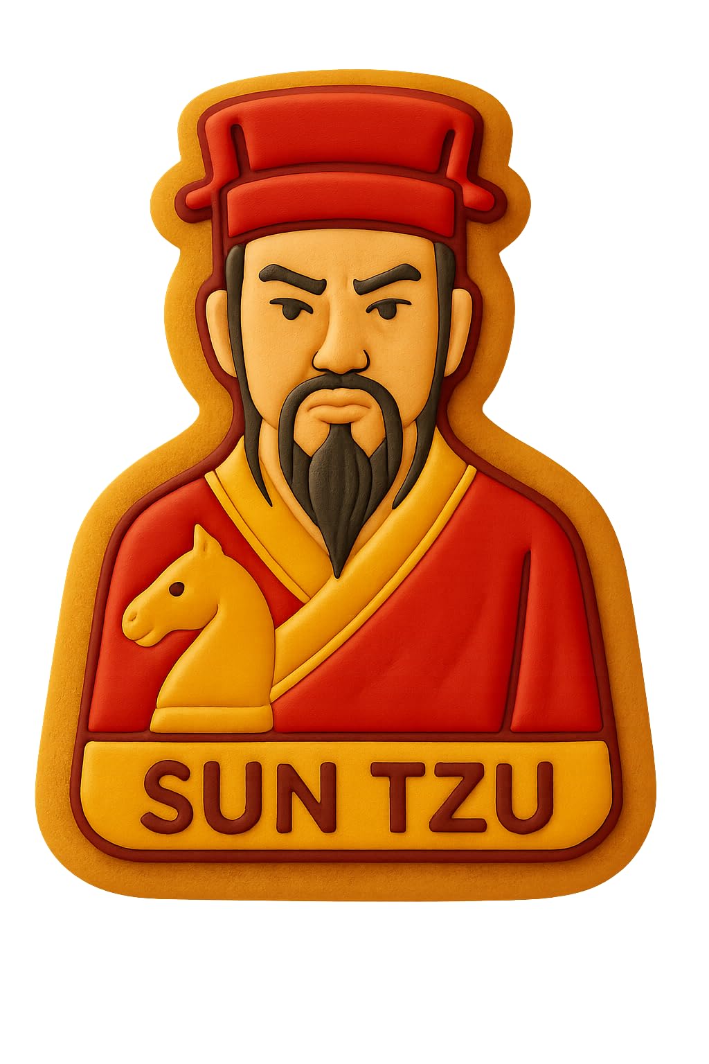 Sun Tzu The Art of War Cookie Cutter - 4x3" Creative Baking Mold