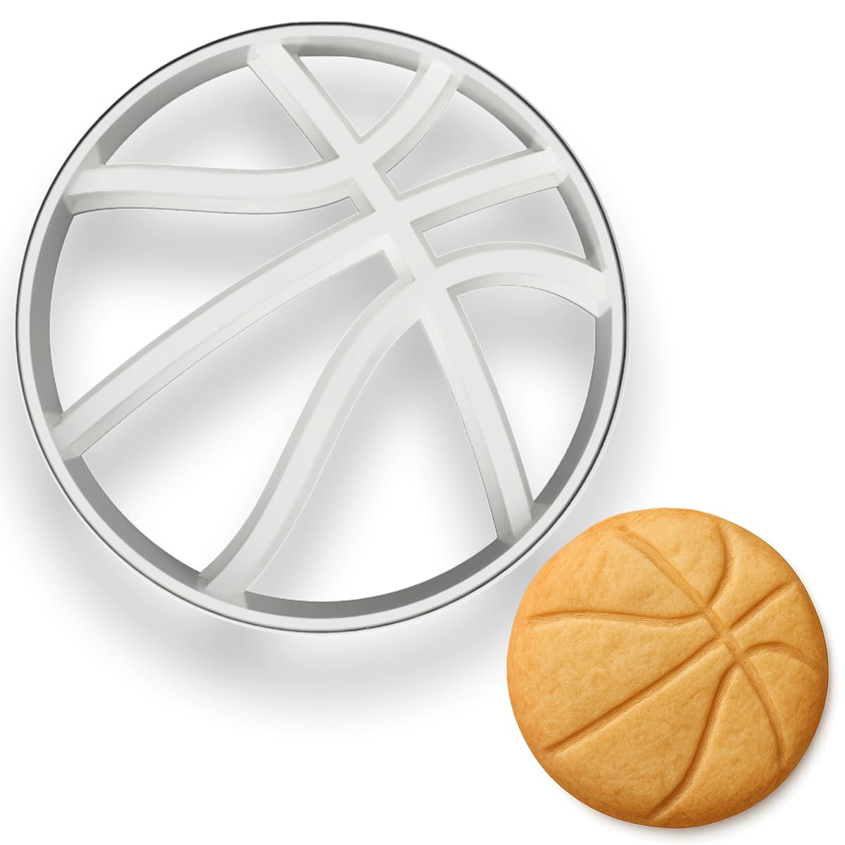 Detailed Basketball Cookie Cutter (2 to 8 inches) - Perfect for Sports-Themed Parties and Crafts