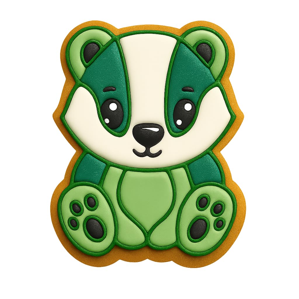 Cute Badger Cookie Cutter - 4x3" Fun Kids Baking Party Tool