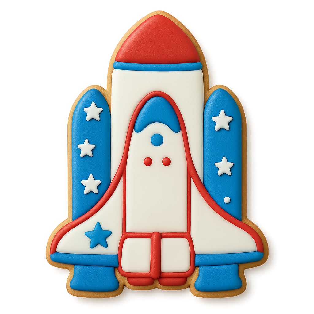 Mighty Gadget Space Shuttle Takeoff Cookie Cutter 4" Tall