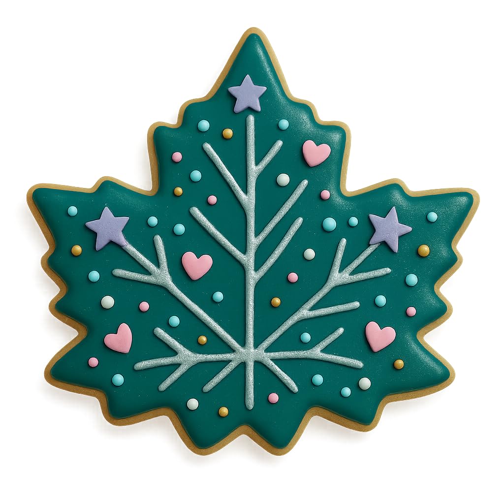 Mighty Gadget Detailed Maple Leaf Cookie Cutter & Stamp Set - 4x4 Inches, Perfect for Fall and Autumn-Themed Baking