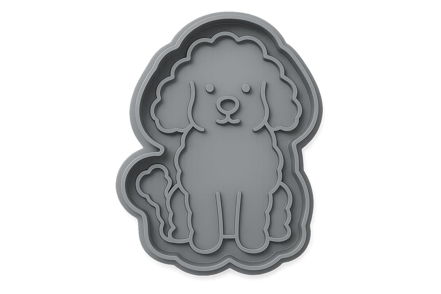 Fluffy Poodle Cookie Cutter 413 Design - 3.2x4" Creative Baking Fun