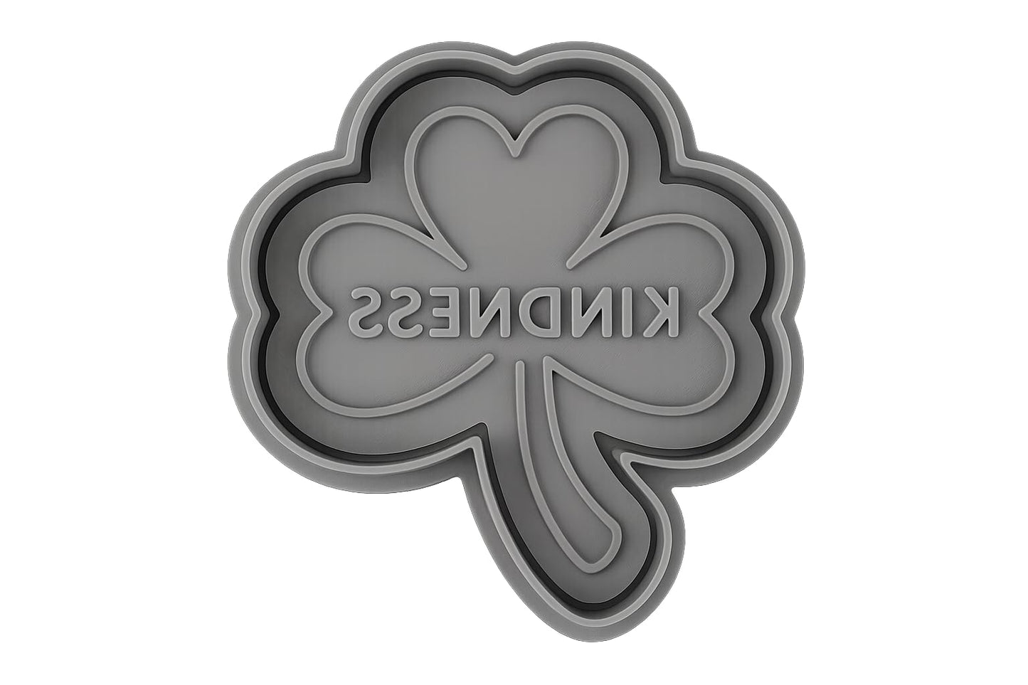 Kindness Clover Cookie Cutter - 4x3.5" Inspirational Kitchen Baking Fun