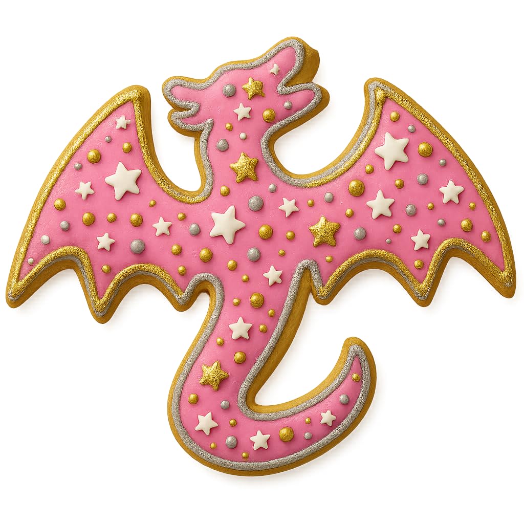 Flying Dragon Cookie Cutter - Perfect for Fantasy Enthusiasts and Bakers - 3" to 8" - Made in the USA by Mighty Gadget
