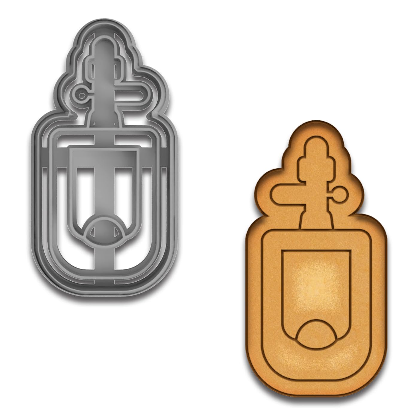 Funny Urinal Cookie Cutter & Stamp - 4x1.97 Inches, Hilarious Gag Gift for Bakers