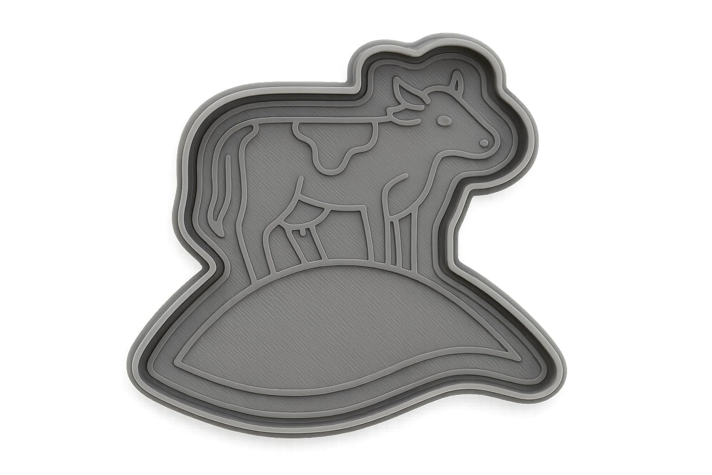 Hilltop Cow Cookie Cutter - 4x3" Creative Kitchen Premium Set
