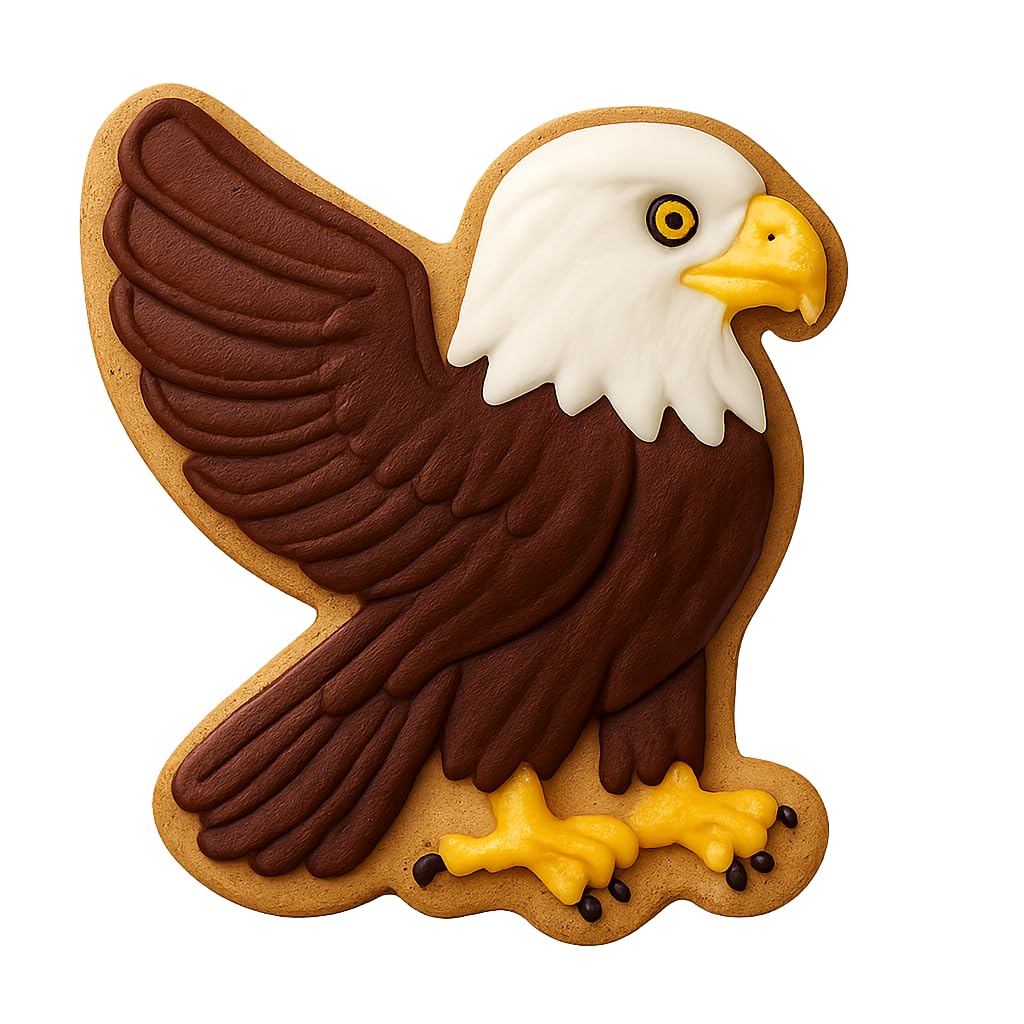 Majestic Eagle 412 Cookie Cutter - 4x3.2" Premium Baking Design