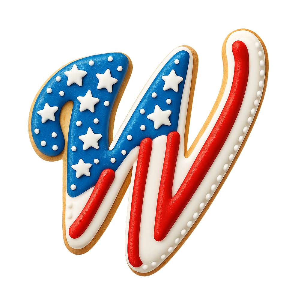 Fancy Cursive Letter Cookie Cutter - 4" Tall Alphabet Baking Mold (Random Color)