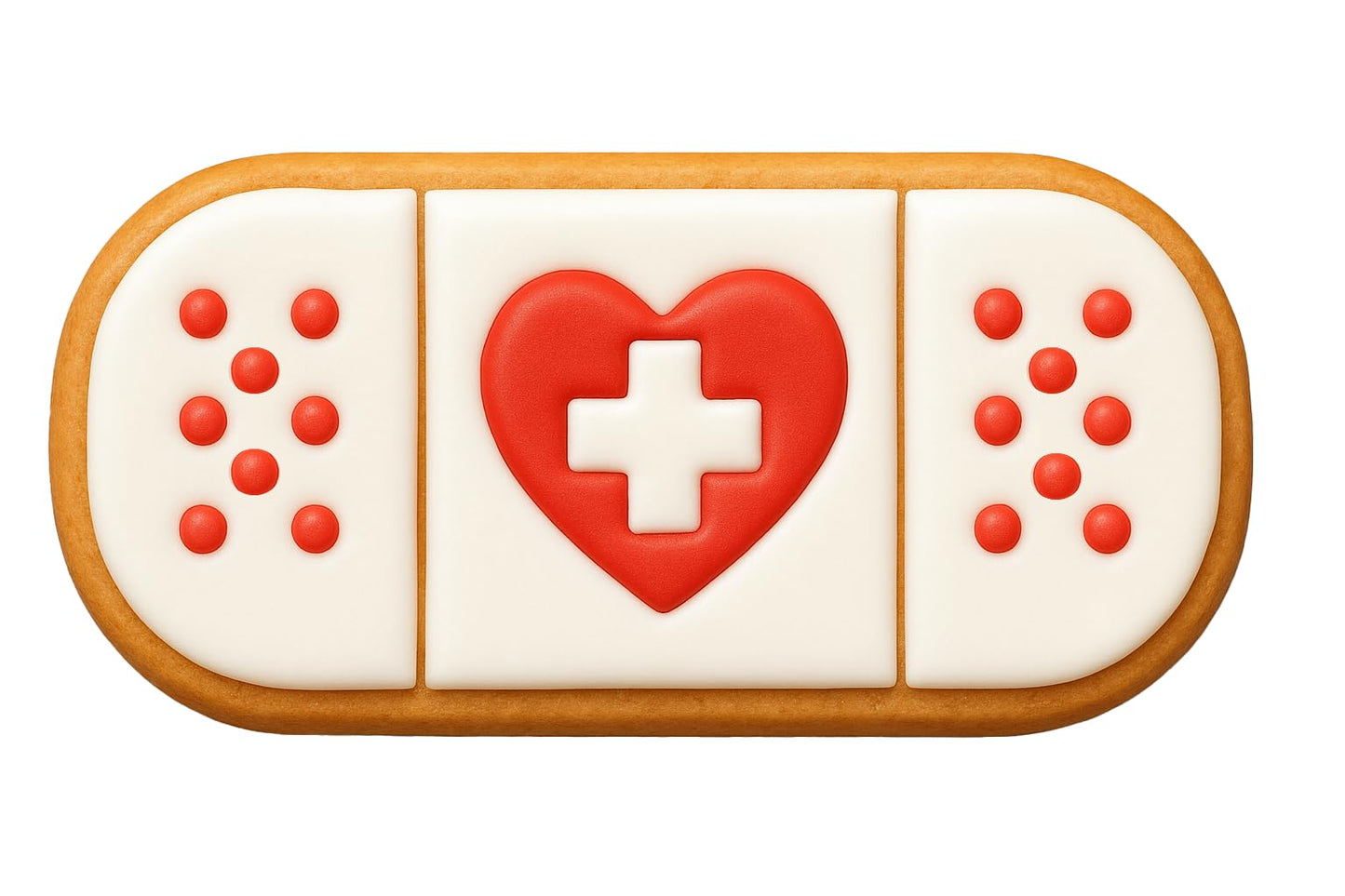 Mighty Gadget Bandage Cookie Cutter & Stamp - 4x1.75 Inches, Fun First-Aid Baking Tool