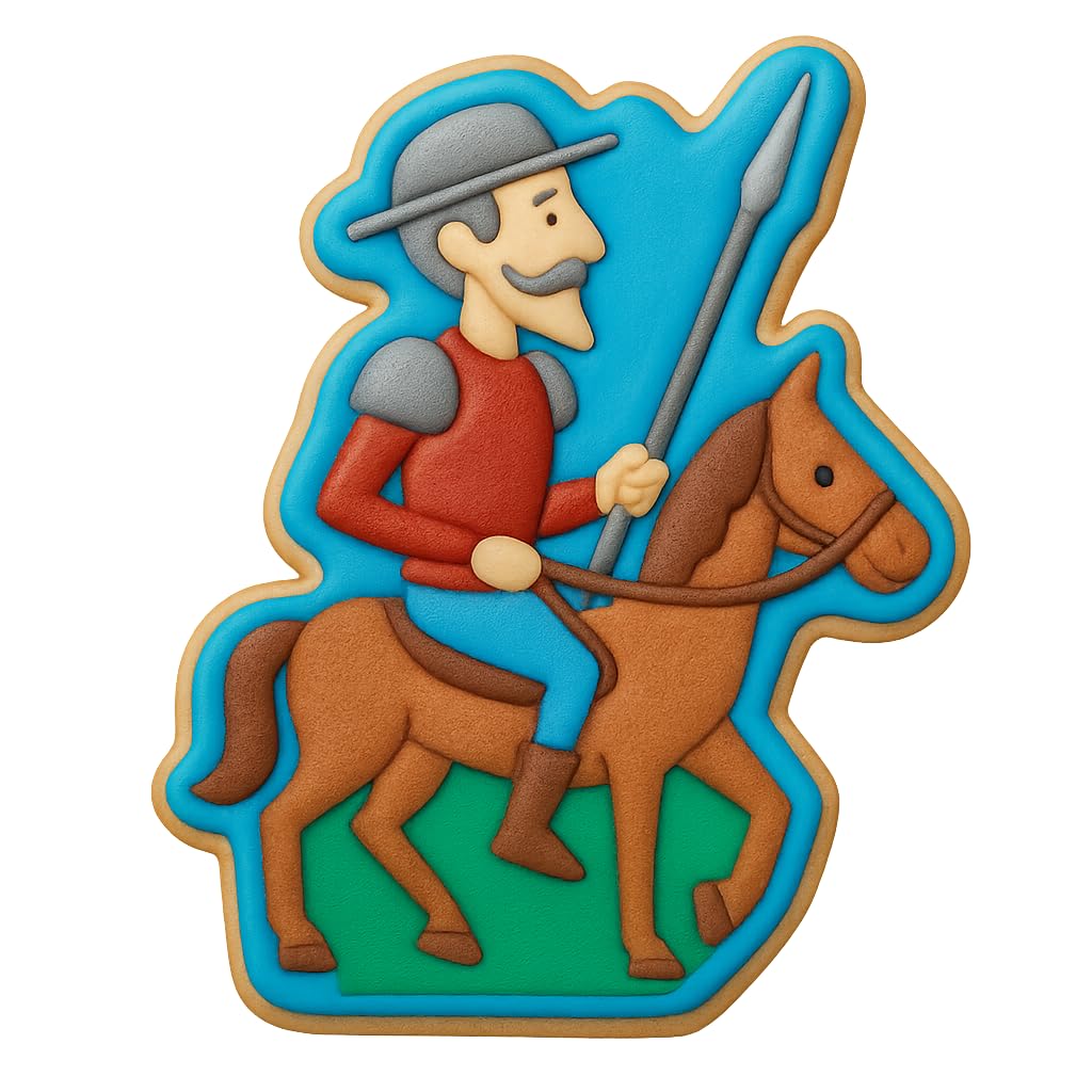 Don Quixote Knight Cookie Cutter - 4x3" Premium Creative Design