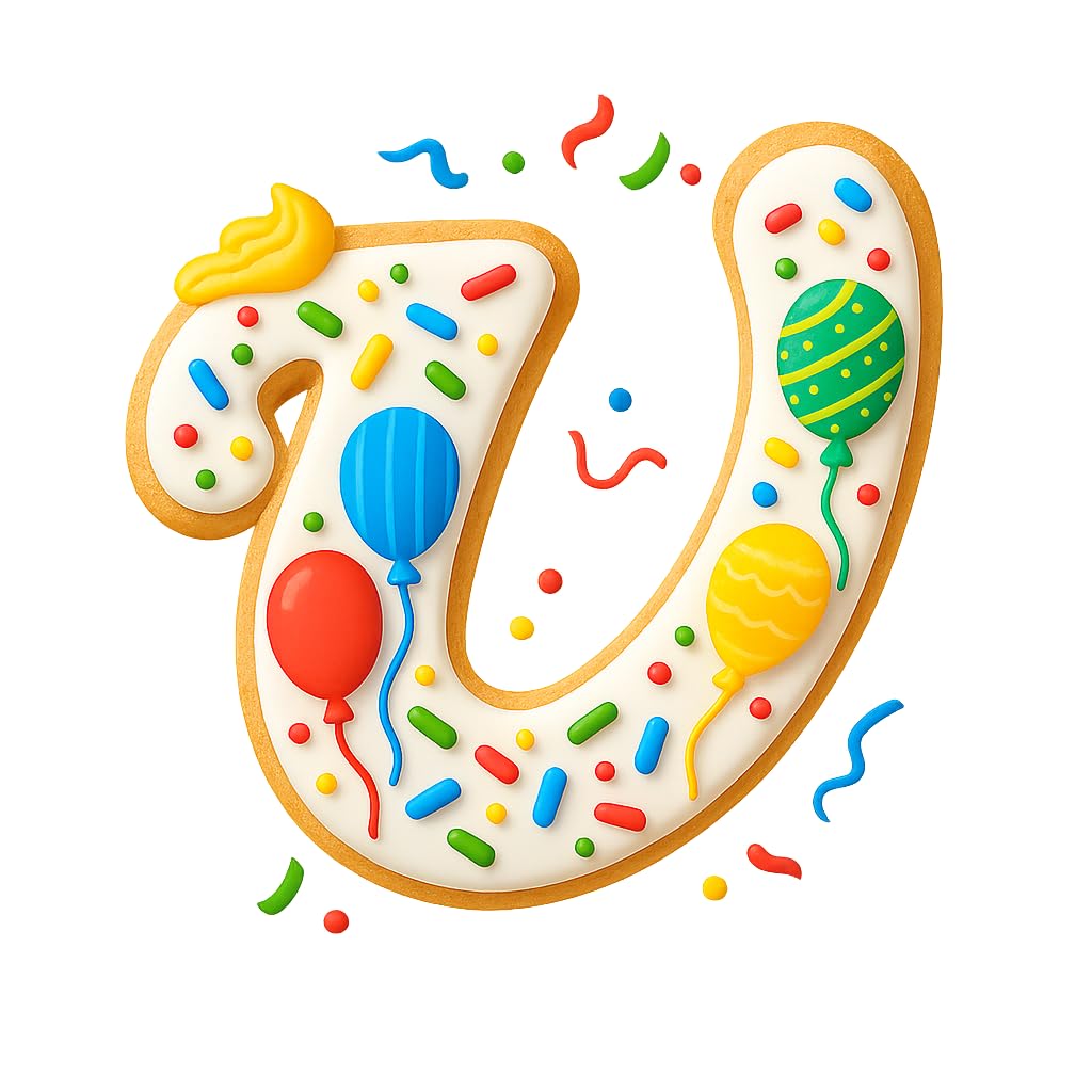 Fancy Cursive Letter Cookie Cutter - 4" Tall Alphabet Baking Mold (Random Color)