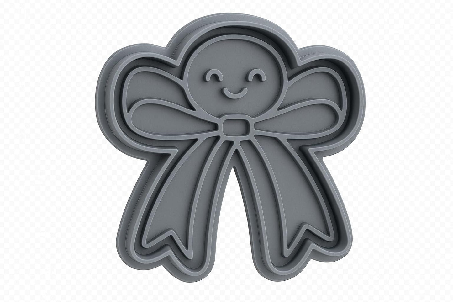 Joyful Ribbon Cookie Cutter - 4x3.5" Fun Baking Design