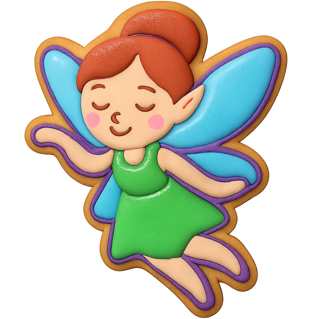 Whimsical Fairy Cookie Cutter - 4x3.1" Creative Kitchen Design Set