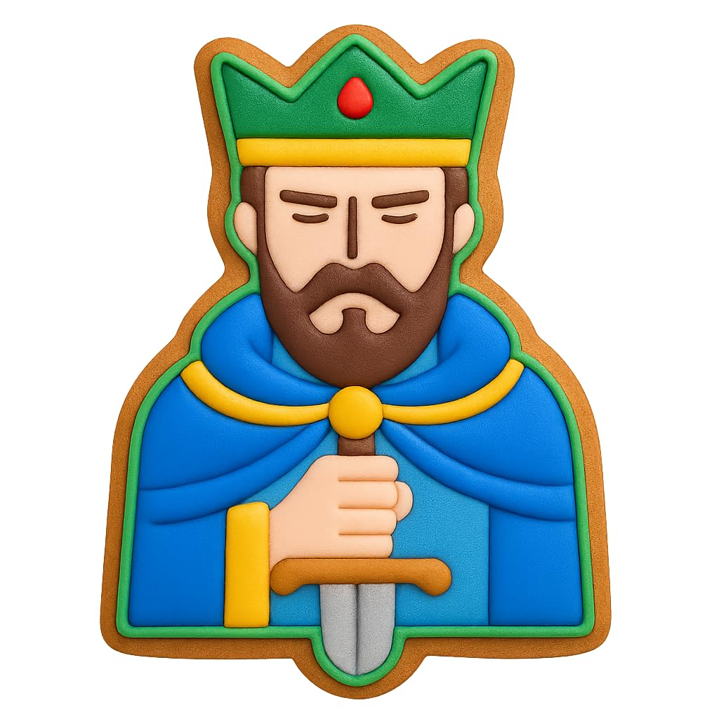 Legendary King Arthur Cookie Cutter - 4x3" Fun Kids Birthday Party Baking