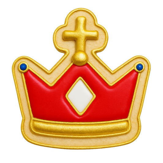 Royal Cross Crown Cookie Cutter - 4x3.6" Creative Kitchen Baking Tool