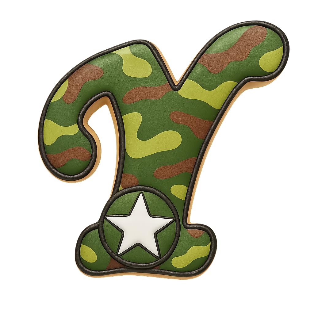 Fancy Cursive Letter Cookie Cutter - 4" Tall Alphabet Baking Mold (Random Color)
