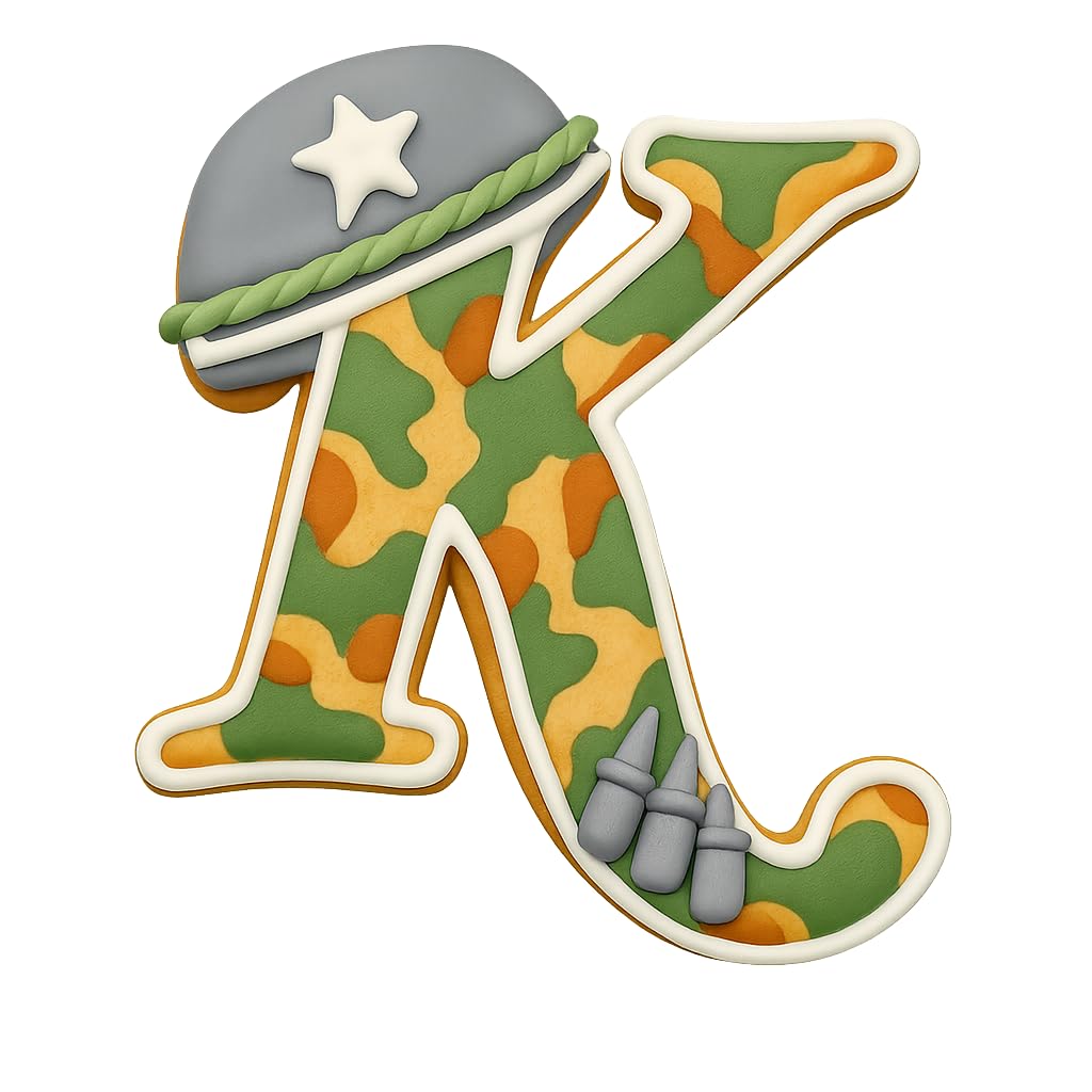Fancy Cursive Letter Cookie Cutter - 4" Tall Alphabet Baking Mold (Random Color)
