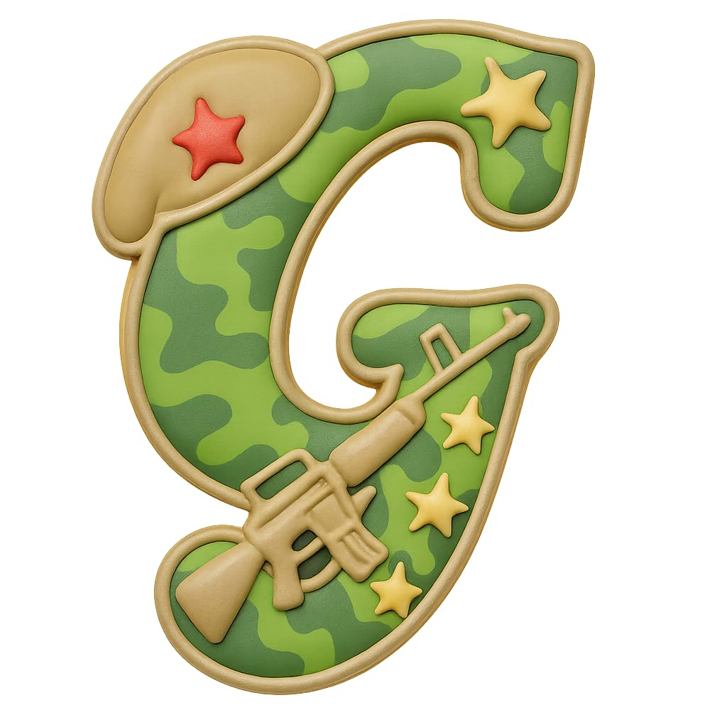 Cursive Letter G Cookie Cutter