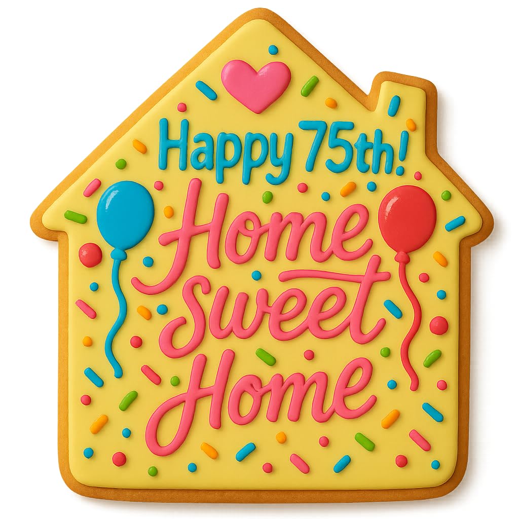 Home Sweet Home Cookie Cutter – Perfect for Housewarming and Home-Themed Baking(3.5 x 2.8 inches) - Random Color