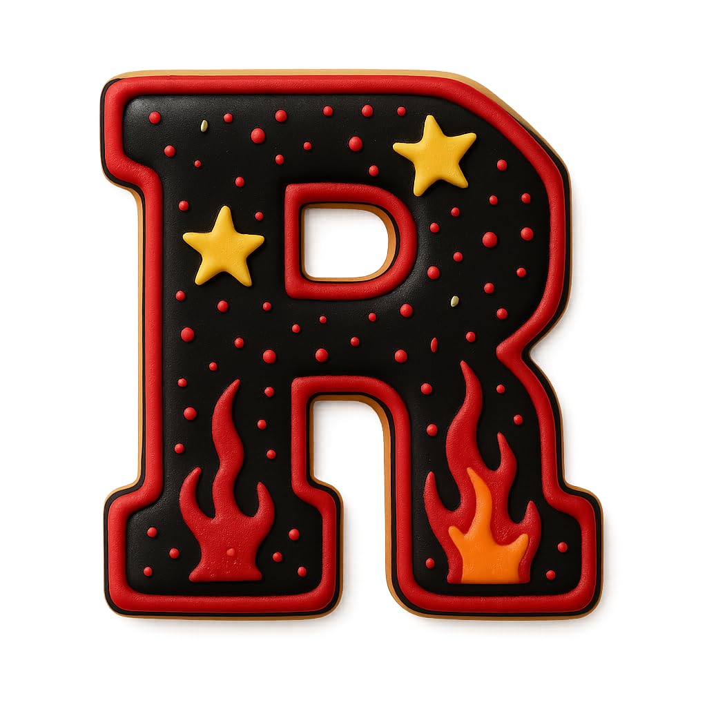 3" Varsity Letter R Cookie Cutter