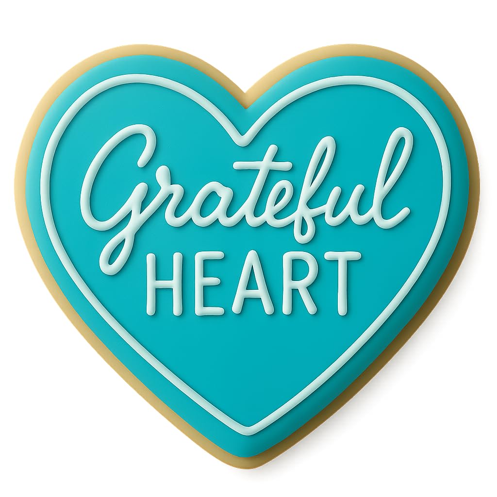 Grateful Heart Cookie Cutter - 4x3.8" Premium Kitchen Baking Tool