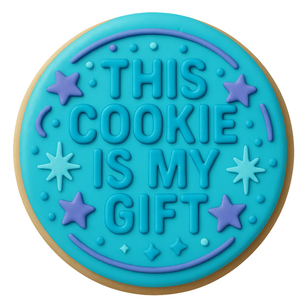 Funny Gift Message Cookie Cutter & Stamp for Baking Fondant Clay Embosser Gifts