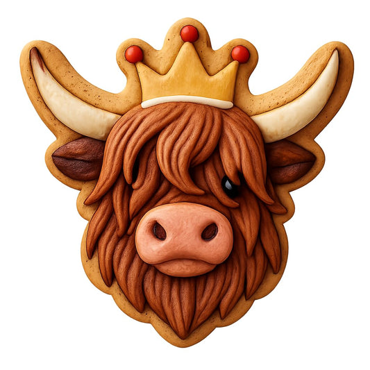 Majestic Highland Cow Cookie Cutter - 4x3.5" Creative Kitchen Fun