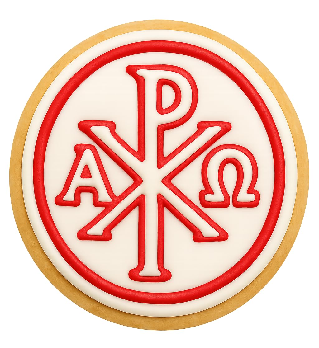 Chi-Rho Symbol Cookie Cutter Style 3 - 4x3.9" Premium Baking Design