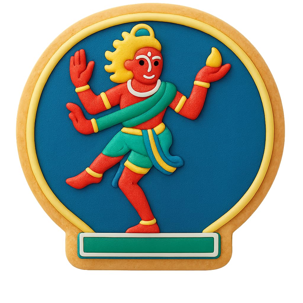 Shiva Nataraja Pose Cookie Cutter - 4x3.9" Creative Kitchen Art Design