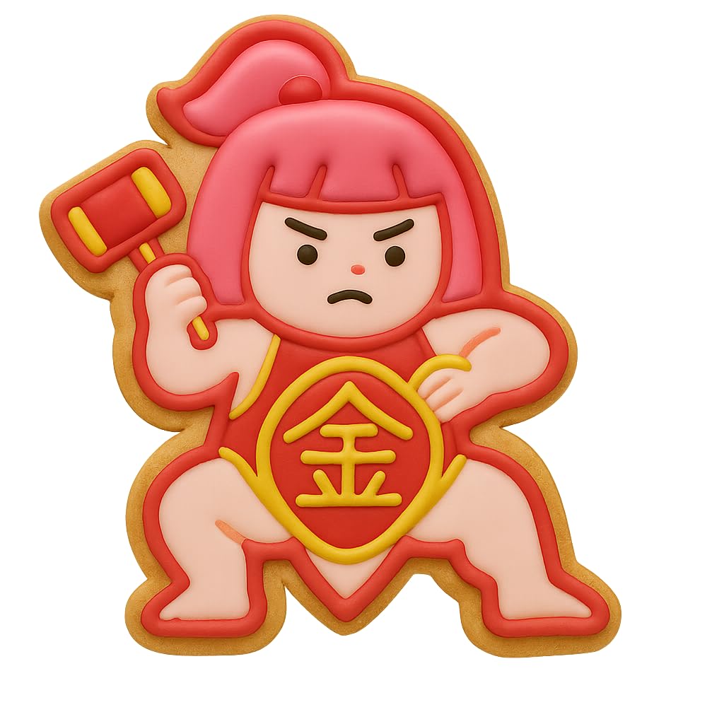 Heroic Kintaro Figure Cookie Cutter - 4x3.6" Kids Party Kitchen Tool