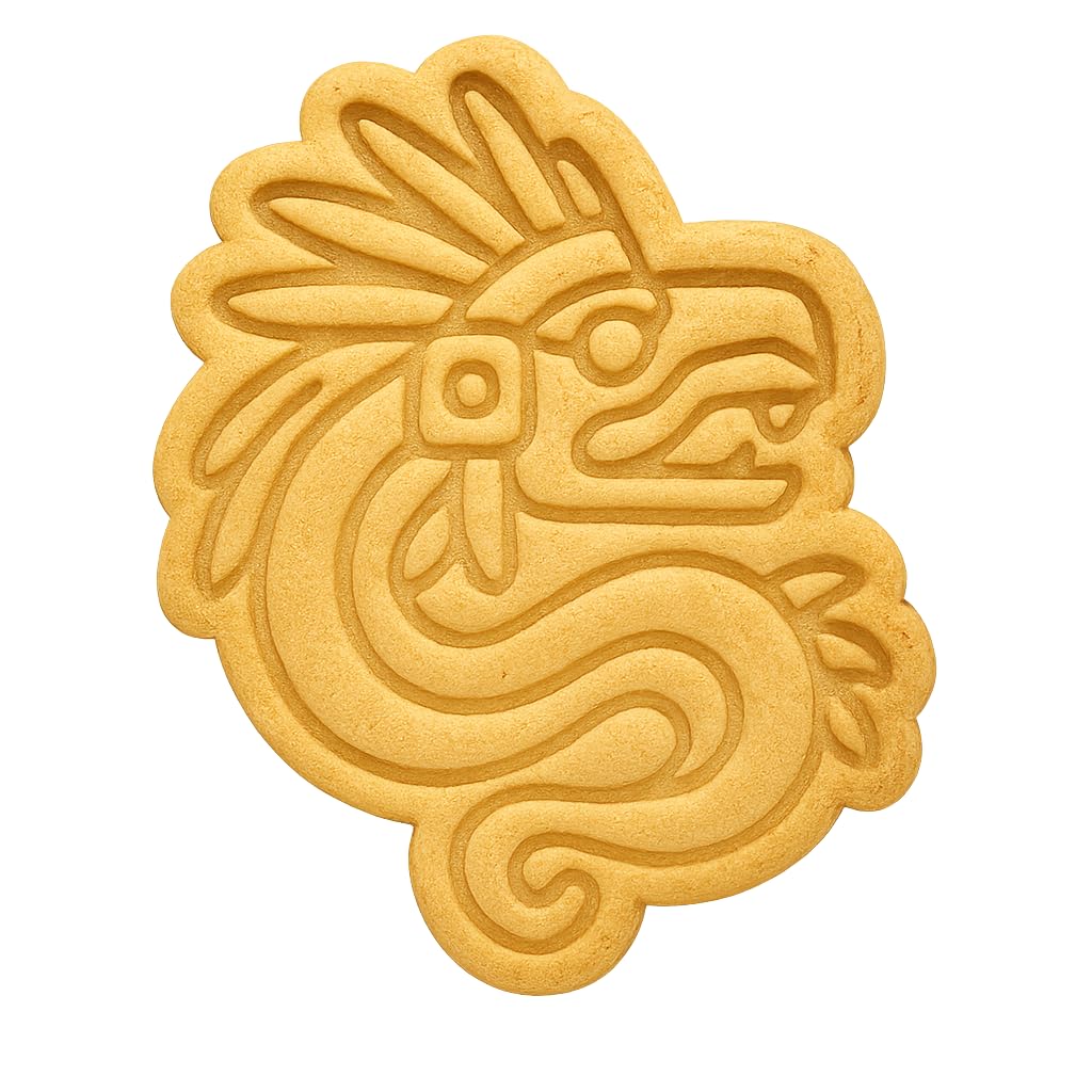 Kukulkan Aztec Serpent Cookie Cutter - 4x3.25" Creative Baking Set