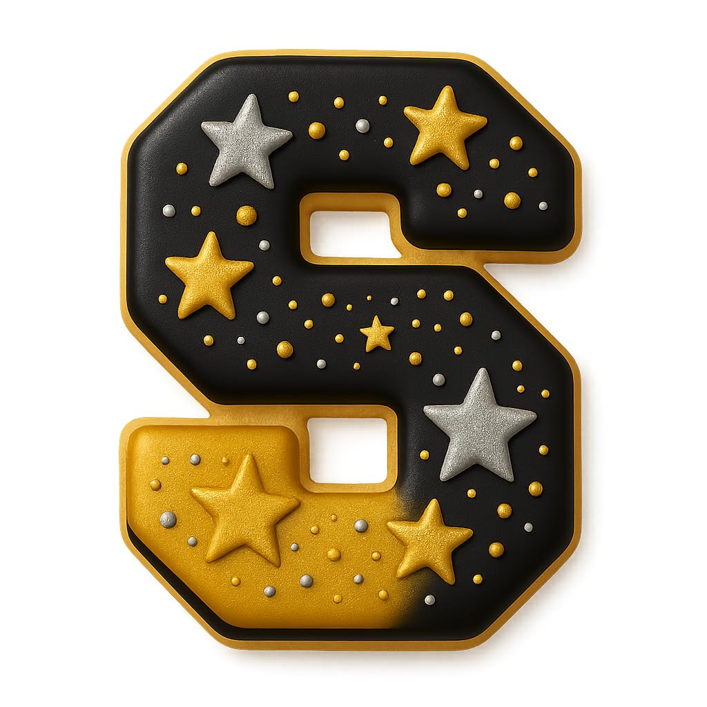 3" Varsity Letter S Cookie Cutter
