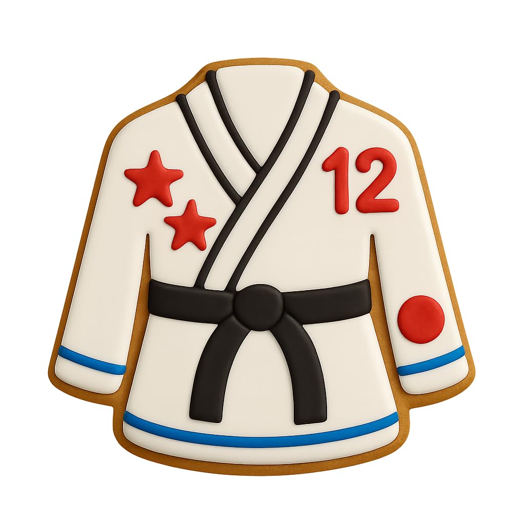 Karate Gi Cookie Cutter, 4.25x3.89", Perfect for Martial Arts-Themed Baking (Random Color)