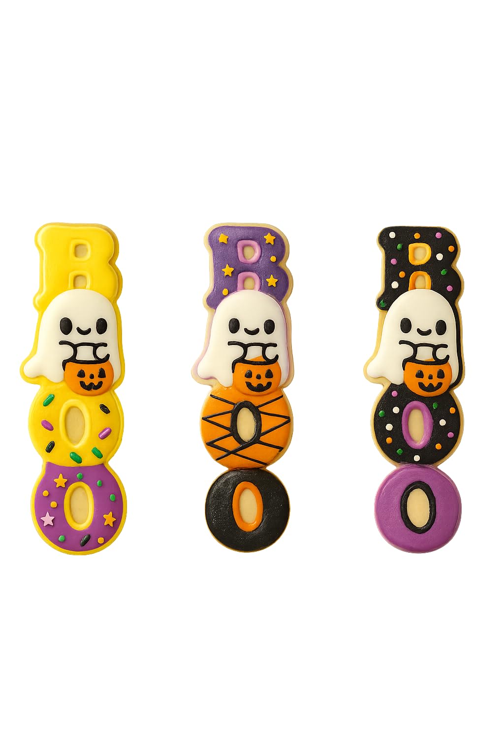 Boo Ghost Cookie Cutter & Stamp 4x1.75" for Baking & Fondant Clay Embosser